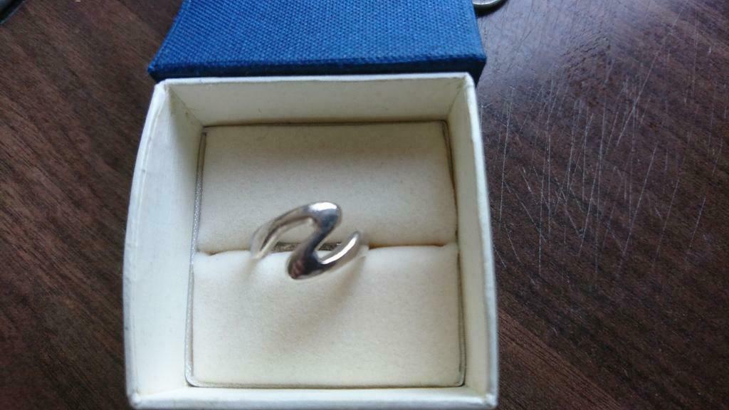 Bague en argent, Bijoux, Sacs & Beauté, Enlèvement ou Envoi, Utilisé, Argent, Argent