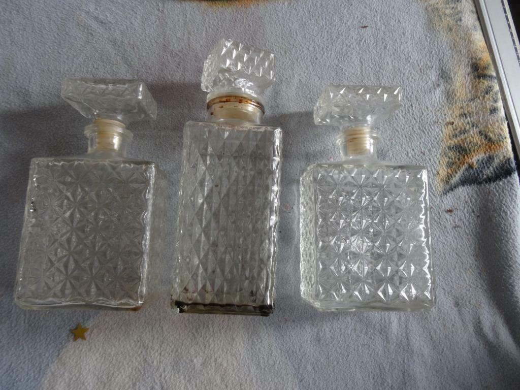 Flacons whisky, Enlèvement ou Envoi, Utilisé, Verre, Récipient(s)