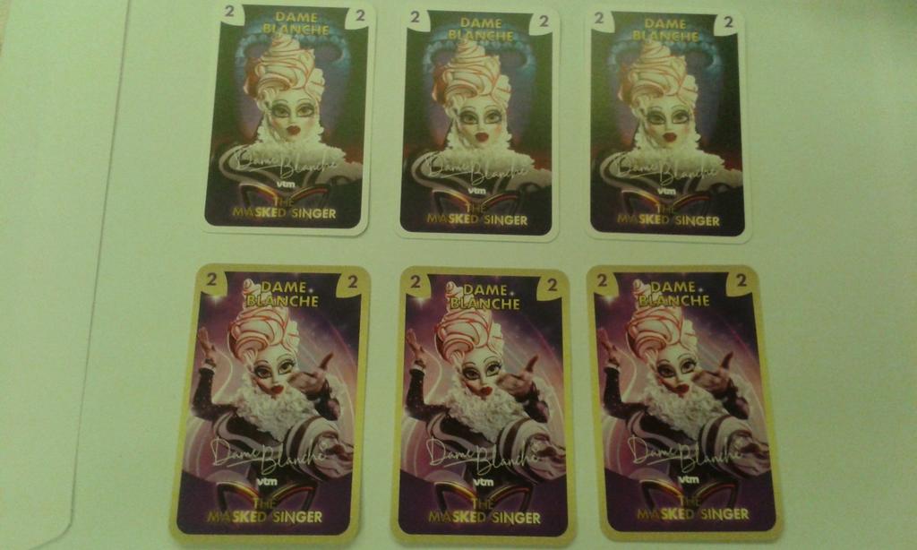 Cartes à collectionner Dame Blanche Masked Singer 2024, Enlèvement ou Envoi, Neuf