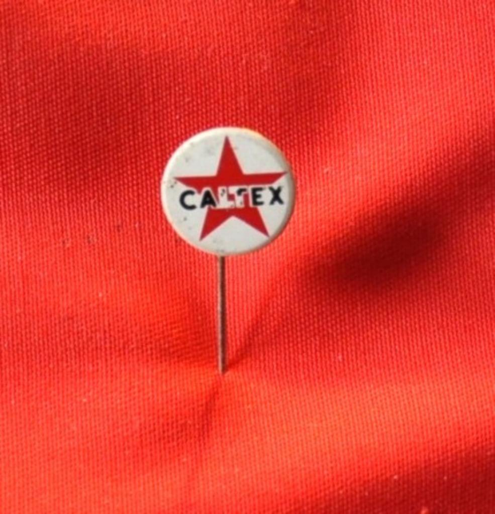 epinglette publicitaire caltex, Enlèvement ou Envoi, Utilisé, Autres types