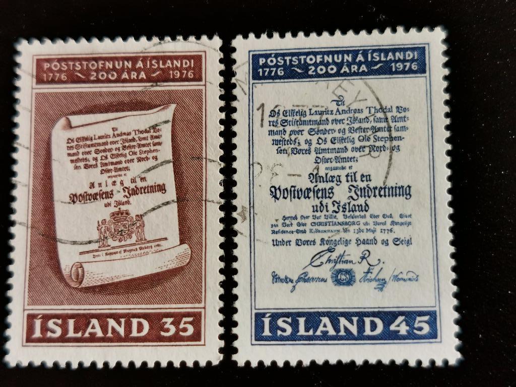 Ijsland 1976 - oprichting Post in IJsland, Ophalen of Verzenden, IJsland, Gestempeld