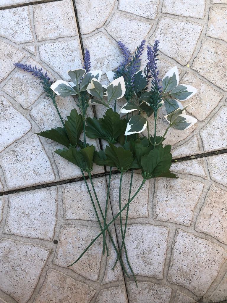 6 lavendel kunstbloemen, Ophalen of Verzenden, Gebruikt, Binnen