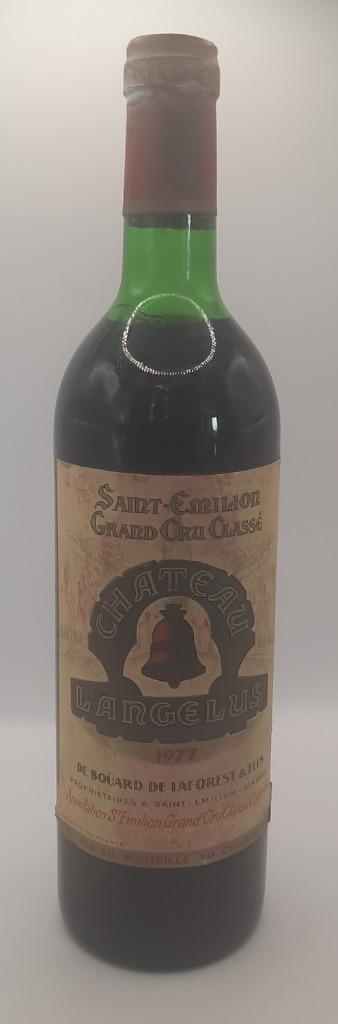 Chateau L'Angelus, 1977, Saint-Emilion grand cru classé, Verzamelen, Frankrijk, Ophalen of Verzenden, Zo goed als nieuw, Rode wijn