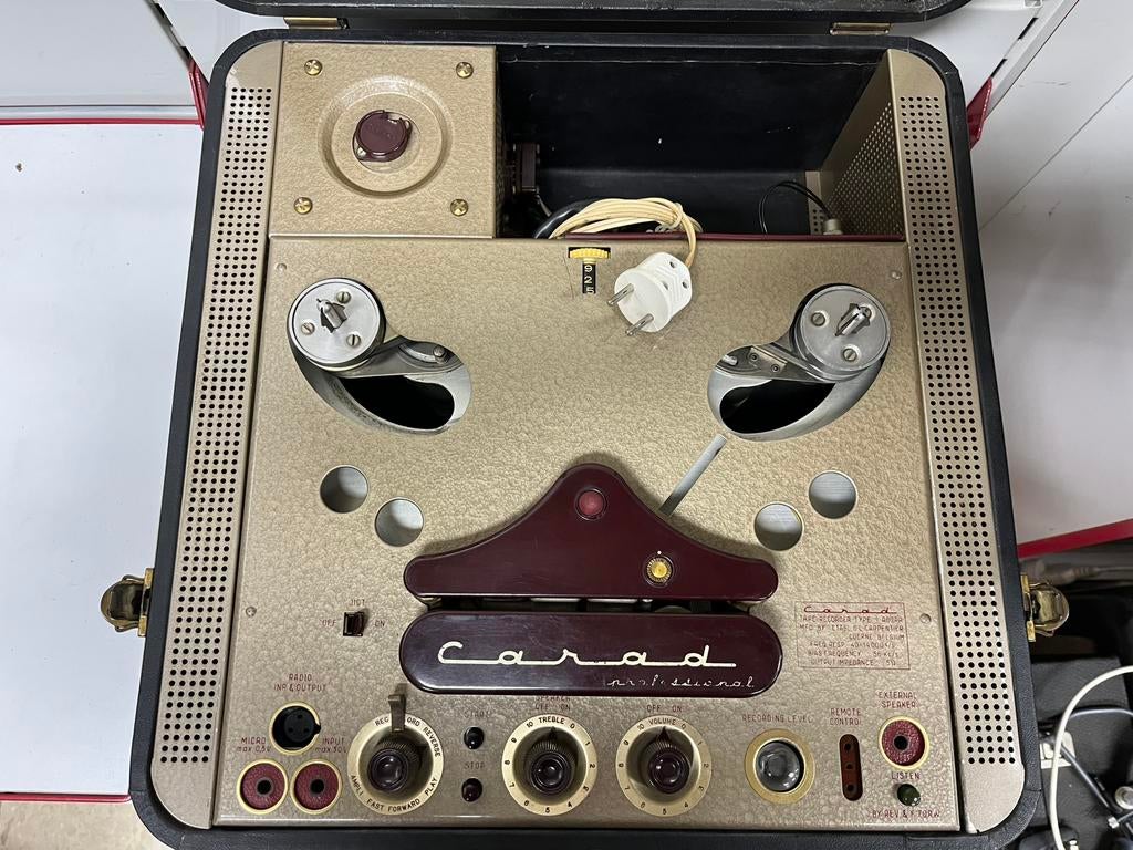 Magnétophone à bandes R62-PA CARAD vintage 1958/1962, Enlèvement, Magnétophone