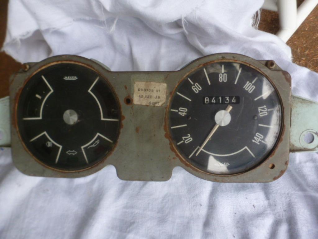 RENAULT 8: instrumenten, meter en meter: Jaeger, Auto-onderdelen, Ophalen of Verzenden, Gebruikt, Renault