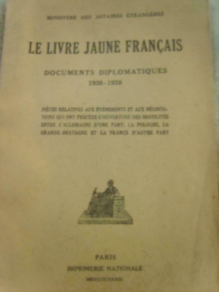 Het Franse gele boek (diplomatieke documenten 1938-1939), Ophalen of Verzenden, Gelezen, Collectif