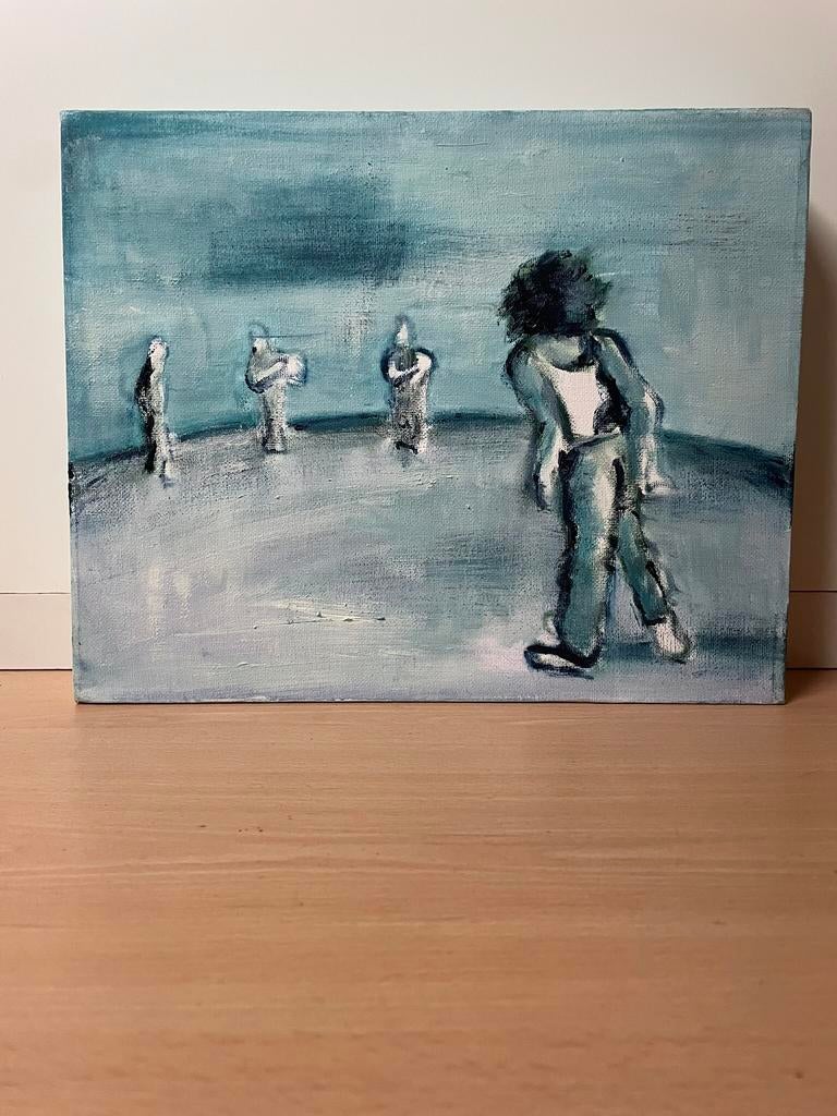 Schilderij: olieverf op canvas, Ophalen