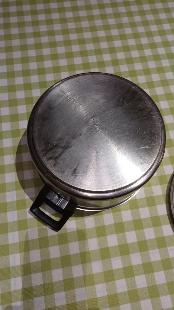 Marmite Demeyere 22 cm, Maison & Meubles, Inox, Demeyere, Utilisé, Compatible induction