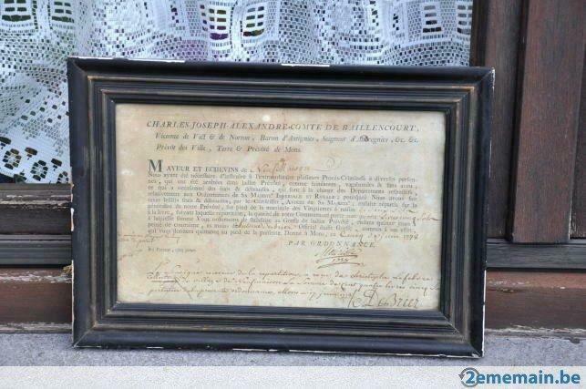 vieux document de jugemant daté de 1778 neufmaison, Enlèvement ou Envoi