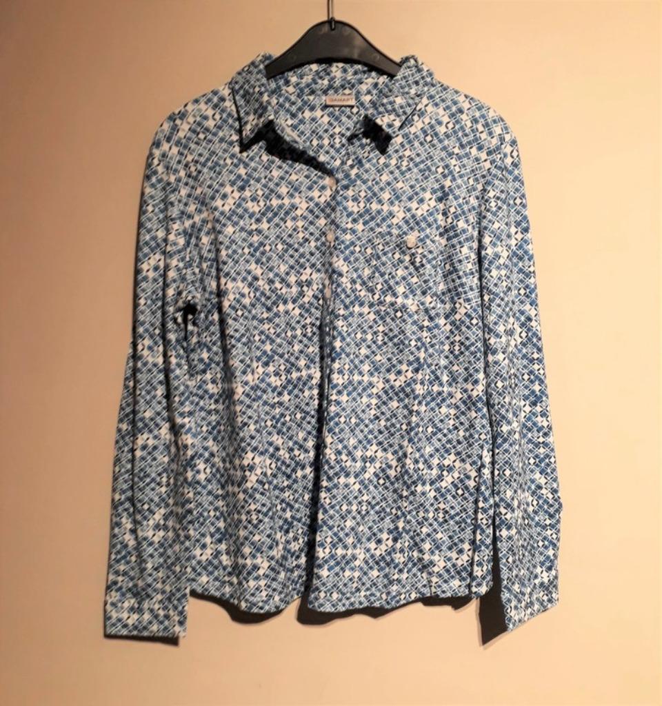 Chemisier Damart Neuf motifs esprit vintage, Kleding | Dames, Blauw, Maat 42/44 (L), Nieuw, Ophalen of Verzenden