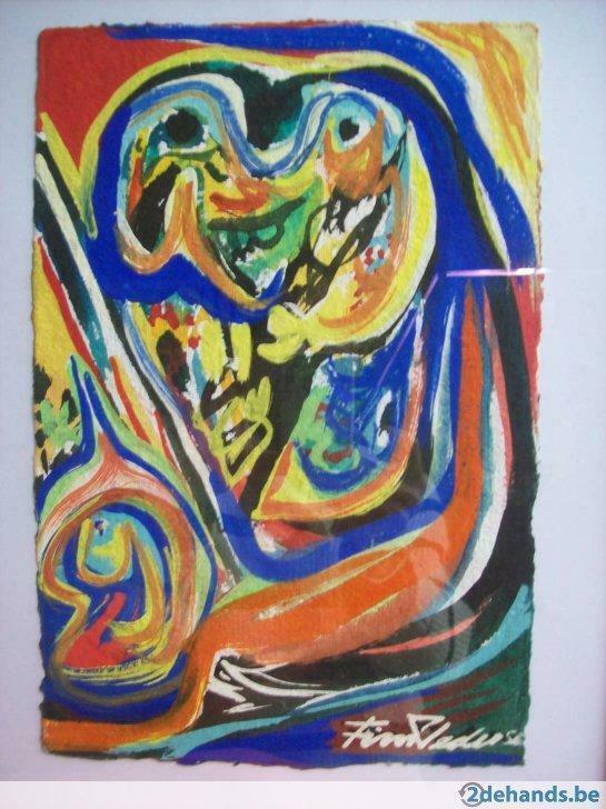 Happy - Finn Pedersen, Antiek en Kunst, Kunst | Schilderijen | Modern, Ophalen