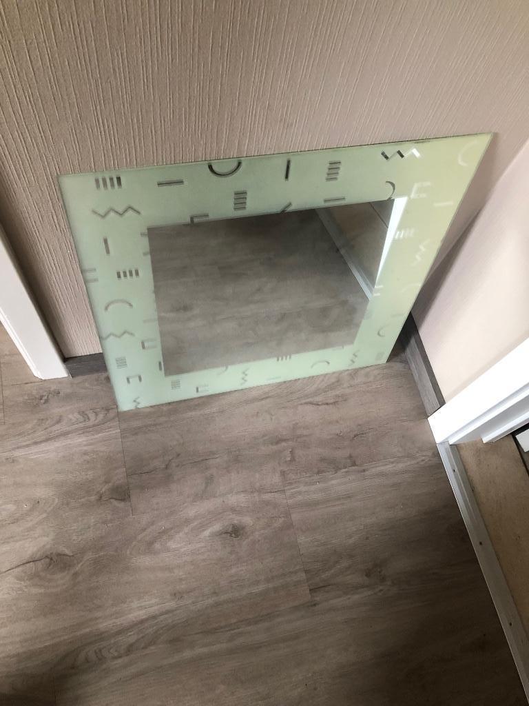 Spiegel, Ophalen, Vierkant, Zo goed als nieuw, Minder dan 100 cm