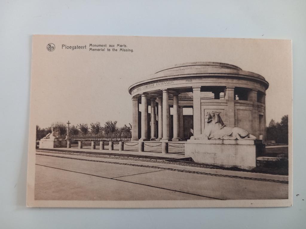 Carte postale Mémorial de guerre de Ploegsteert, Enlèvement ou Envoi, Non affranchie, Hainaut