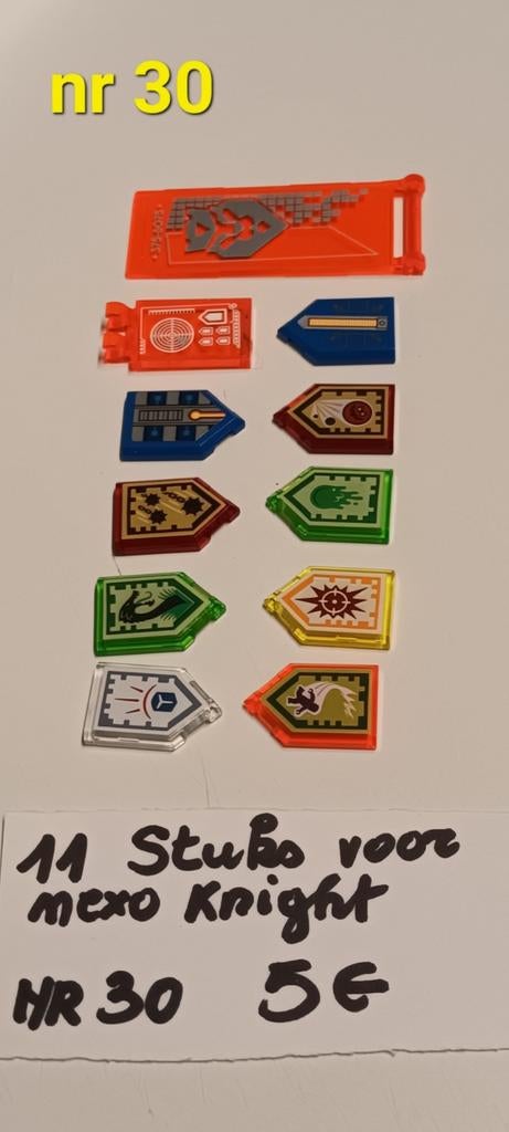 Lego 11 schildjes nr door geven aub, Enlèvement ou Envoi, Lego