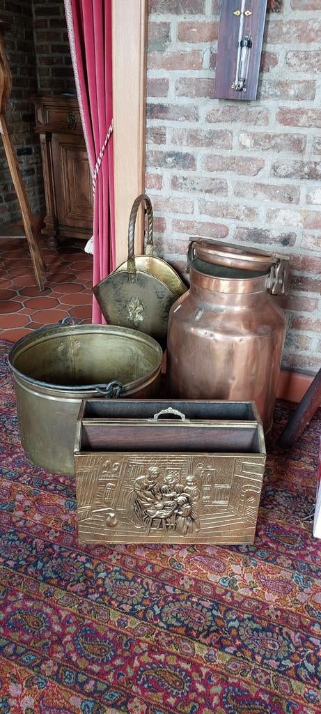 4 koperen voorwerpen - decoratie, Ophalen