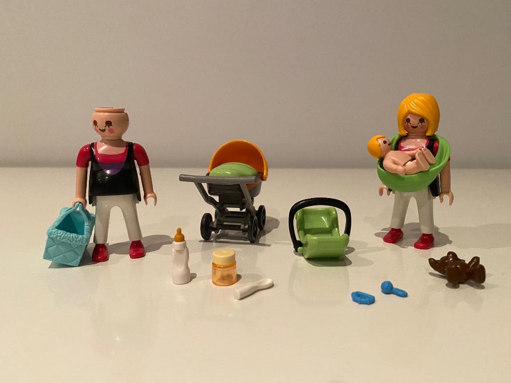 Playmobil zwangere vrouw met baby, Ophalen of Verzenden, Gebruikt
