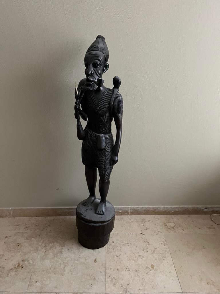 Houten sculptuur, Antiek en Kunst, Ophalen