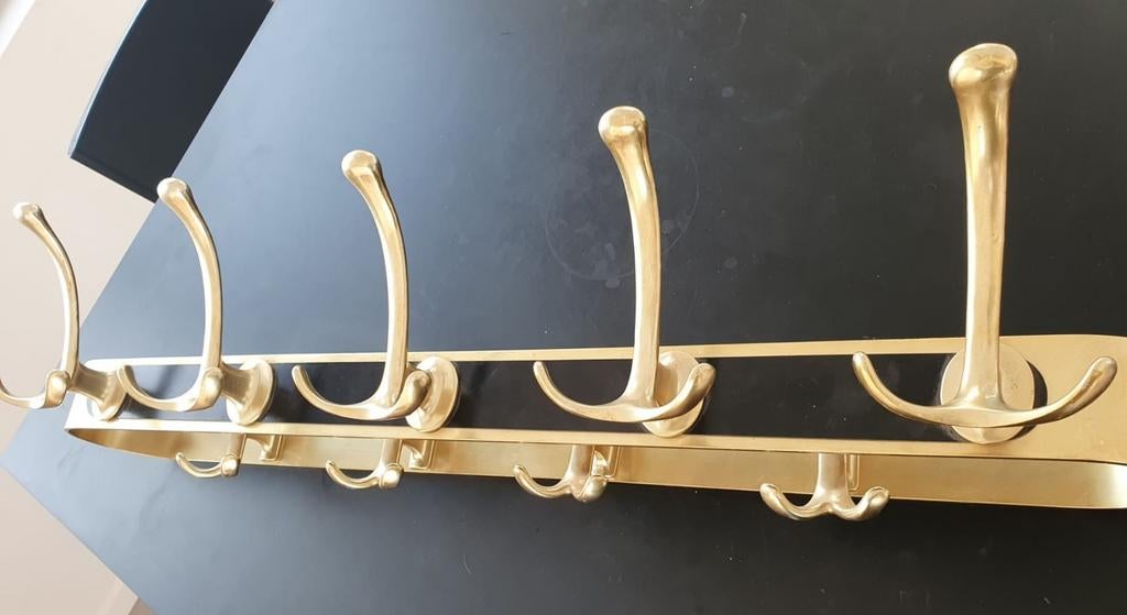 Fantastische regency style messing kapstok , zeer zeldzaam, Wandkapstok, Overige materialen, Ophalen of Verzenden, Zo goed als nieuw