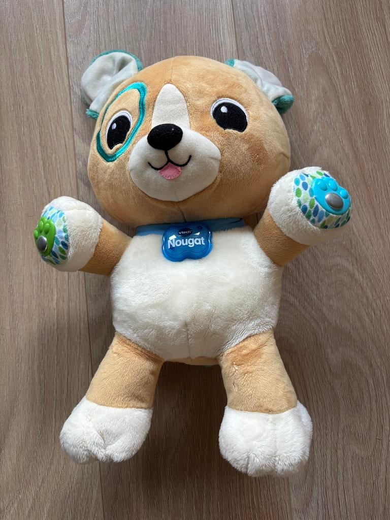 Nougat Vtech interactieve pluche babywekker als nieuw, Ophalen of Verzenden, Zo goed als nieuw