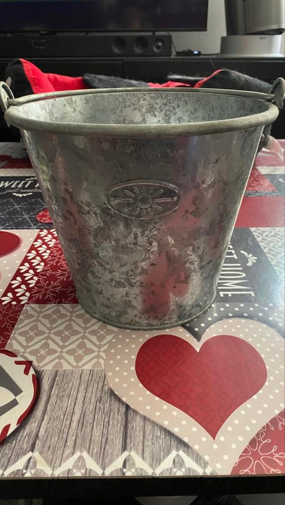 IKEA bloem- of plantenpot met metalen handvat, Ophalen, Gebruikt