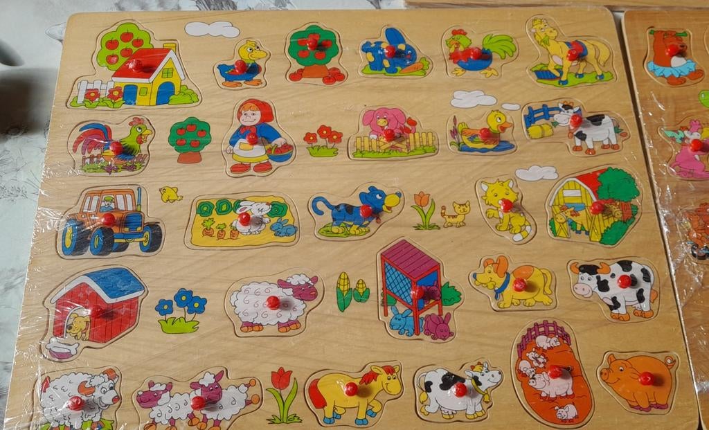 Houten puzzel boerderij, Enlèvement ou Envoi