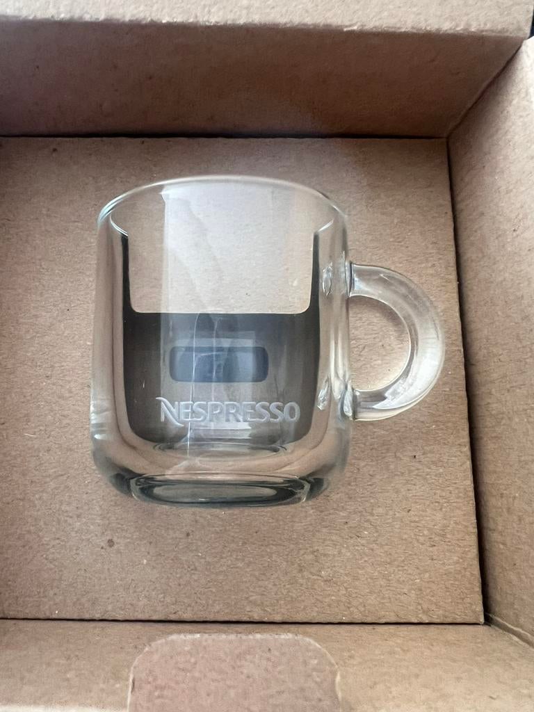 Tasses et sous tasse Nespresso, Neuf, Verre, Enlèvement, Autres styles
