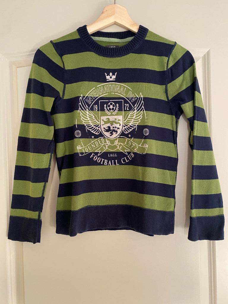 Groen en blauwe trui L.O.G.G H&M maat 140, 10 jaar, Kinderen en Baby's, Kinderkleding | Maat 140, Trui of Vest, H&M, Ophalen of Verzenden