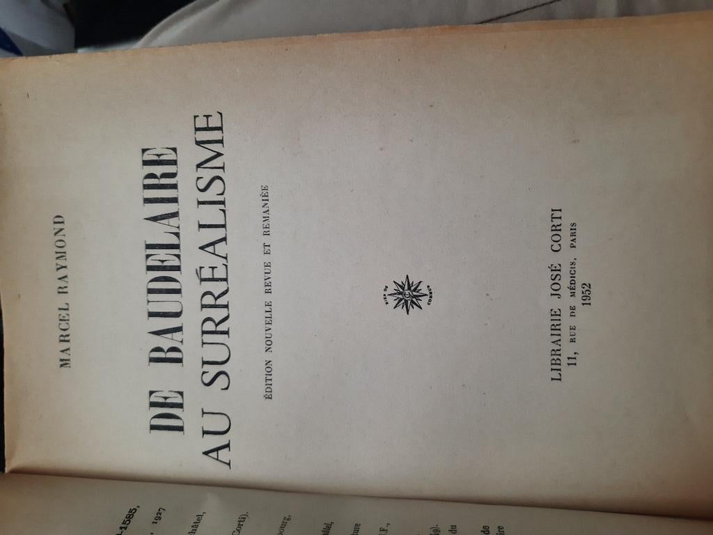 Marcel Raymond. De Baudelaire au surréalisme, Enlèvement ou Envoi