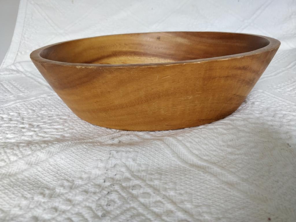 Houten schaal, Ophalen of Verzenden, Rond, Hout, Schaal