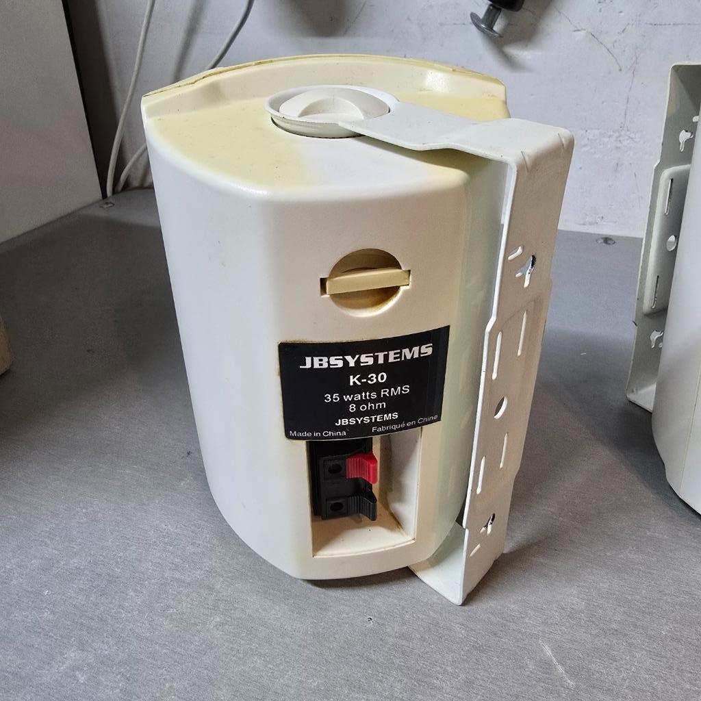 JBSystem luidsprekers (paar), Enlèvement ou Envoi, Utilisé, Moins de 60 watts, Haut-parleurs Frontaux, Arrière ou Stéréo