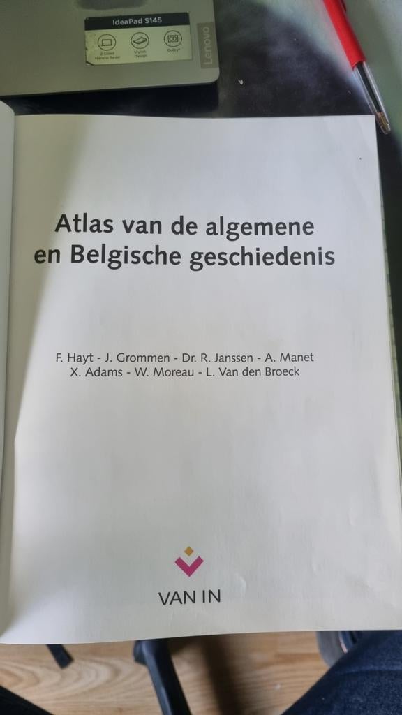 Atlas van de algemene en Belgische geschiedenis, Ophalen of Verzenden, Zo goed als nieuw