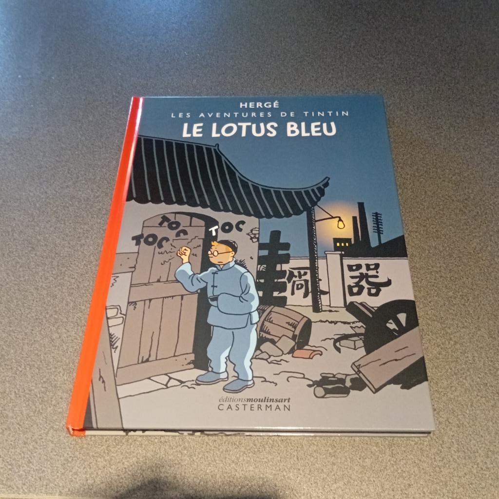 TINTIN le lotus bleu colorisé et numéroté, Une BD, Enlèvement ou Envoi, Neuf