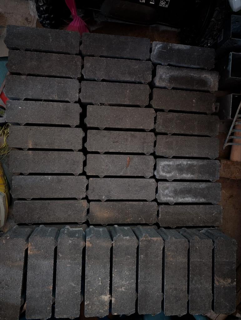 Marlux Hydro brick zwart - ong. 70 stuks - ong 1m2, Tuin en Terras, Tegels en Klinkers, Ophalen