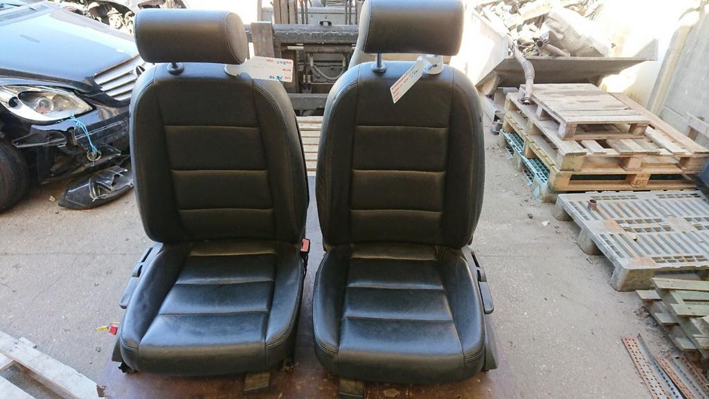 Audi A6 C6 4F zwart lederen voorstoelen, Auto-onderdelen, Ophalen, Gebruikt, Audi, Nvt