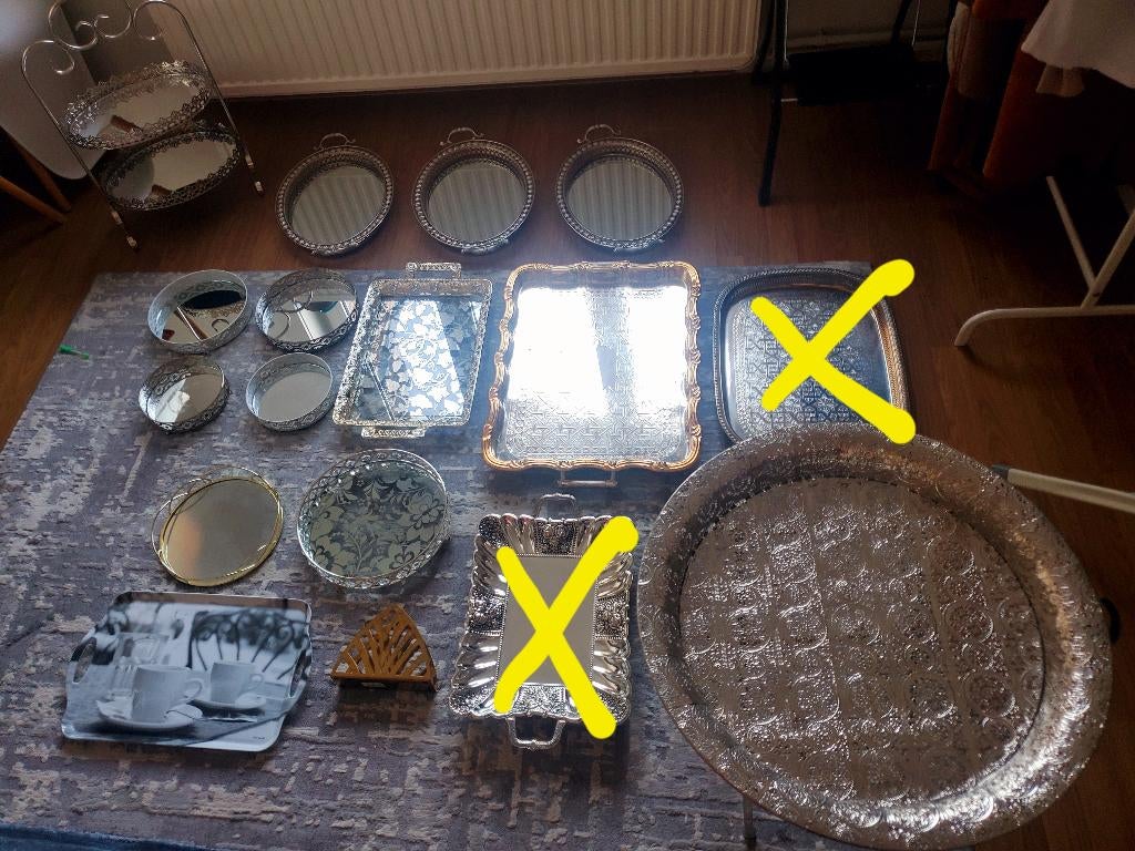 Lot de plateau pour les fetes, Enlèvement, Comme neuf, Décoration