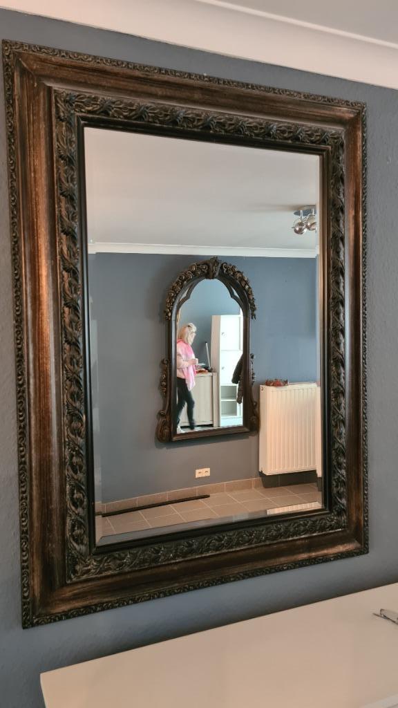 Barok spiegel als nieuw, Antiek en Kunst, Antiek | Spiegels, Ophalen, Rechthoekig, 50 tot 100 cm, 100 tot 150 cm