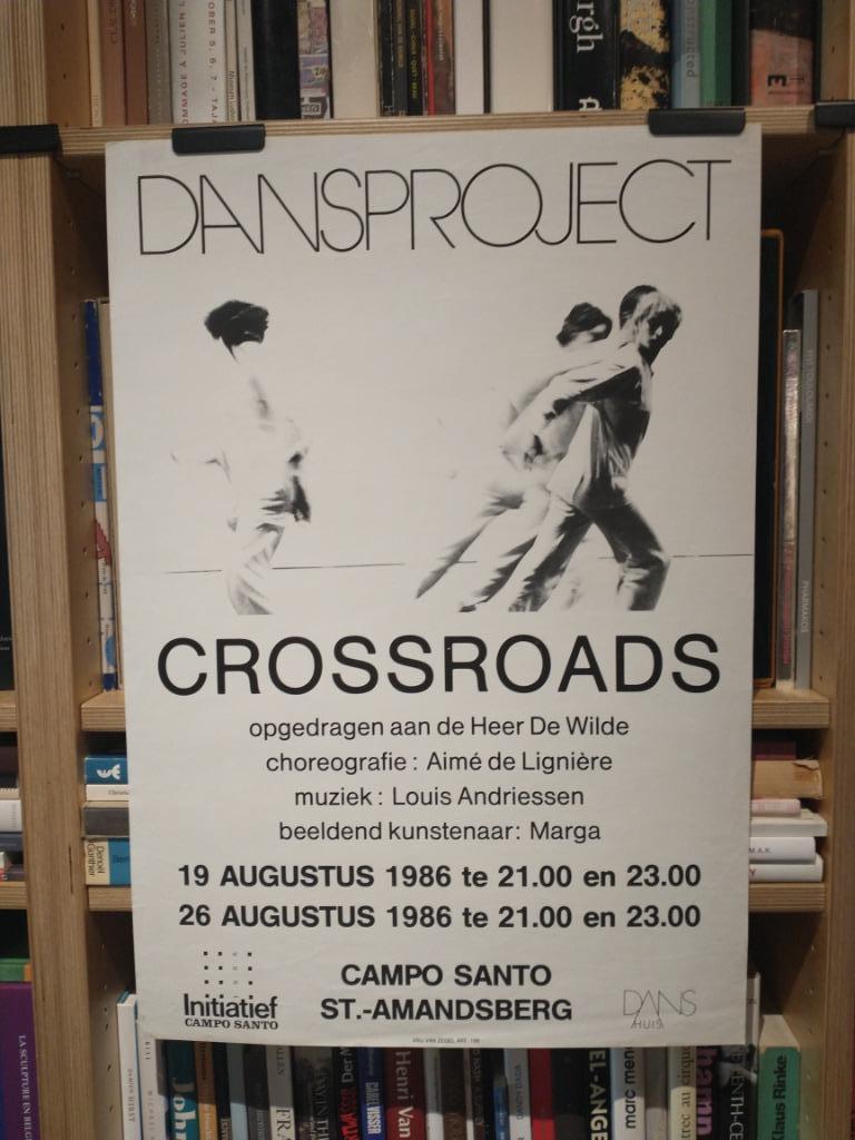 DANSPROJECT CROSSROADS CAMPO SANTO 1986 AFFICHE, Ophalen of Verzenden, Muziek