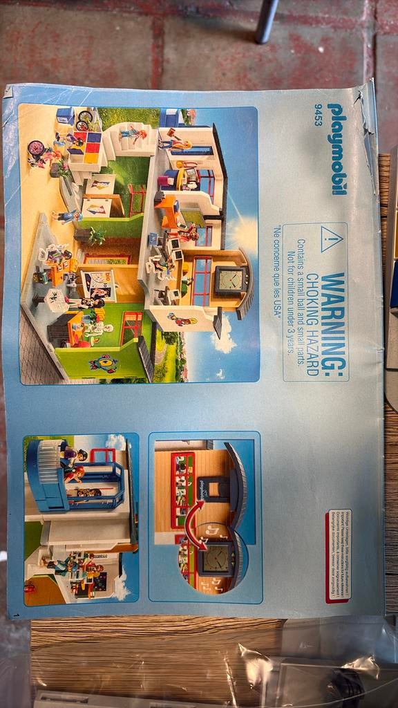 Playmobil school + extra lokaal, Ophalen, Zo goed als nieuw, Complete set