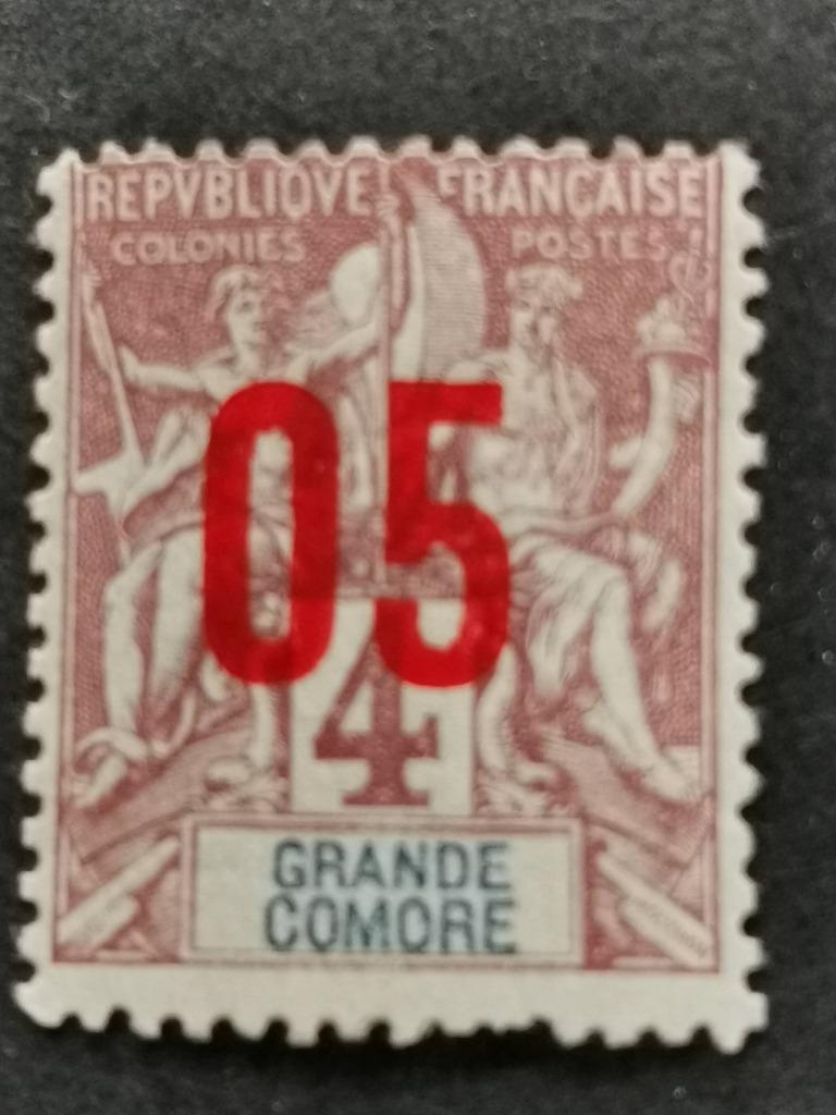 Grande Comore 1912 - Colonie française - allégorie, Enlèvement ou Envoi, Autres pays, Non oblitéré