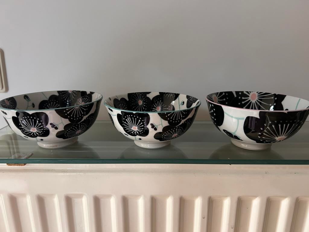 3 kommetjes voor 6€ Deens design Diameter 12cm NIEUW, Huis en Inrichting, Ophalen, Nieuw