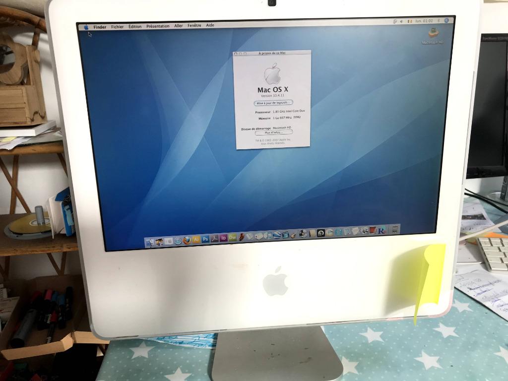 Apple iMac Core 2 Duo 1.83 17", IMac, 17", Enlèvement, Utilisé