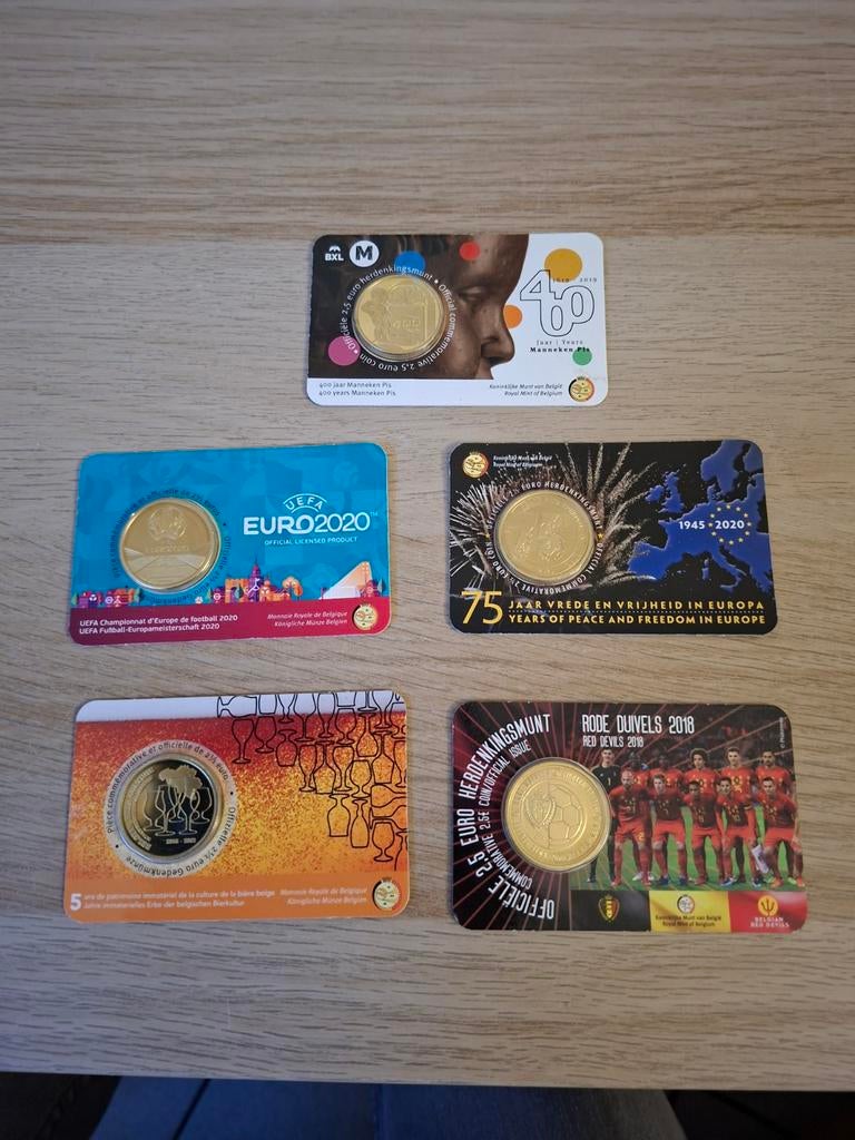 2,5 € Coincards, Ophalen of Verzenden