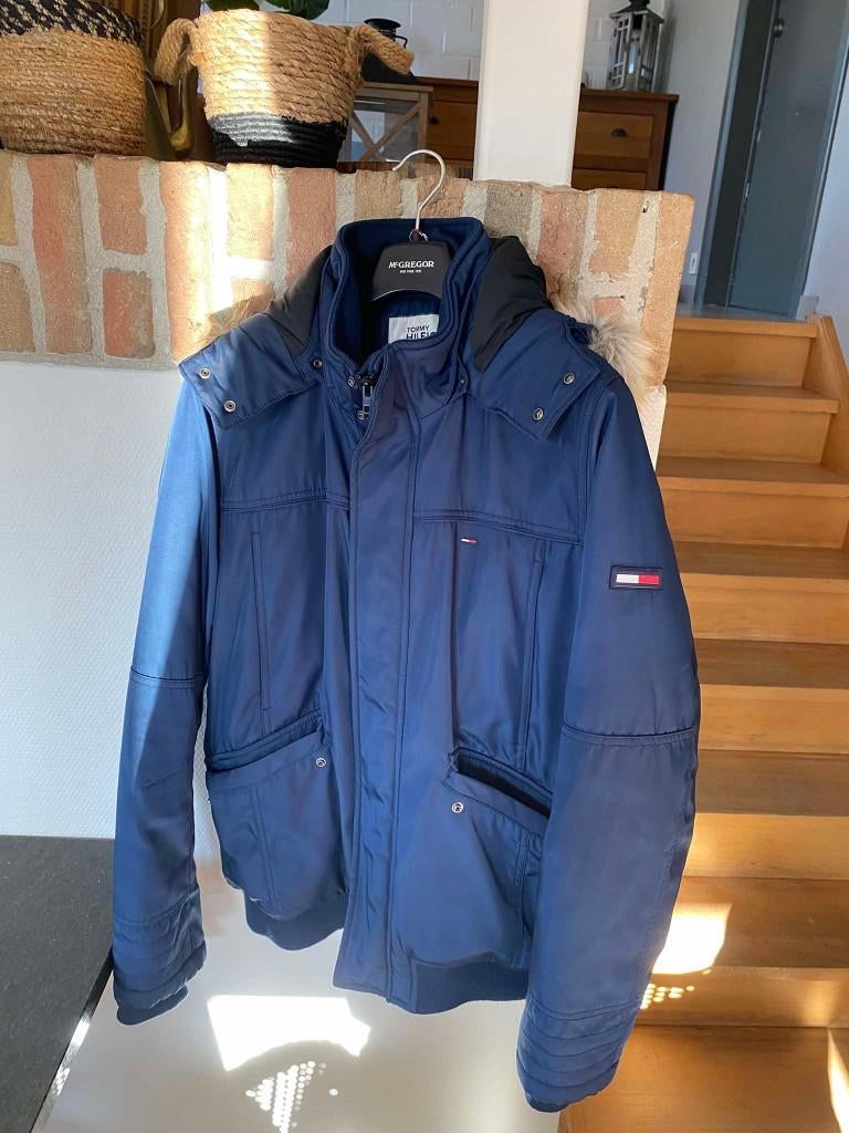 Tommy Jas, Kleding | Heren, Jassen | Winter, Ophalen, Maat 52/54 (L), Blauw, Nieuw