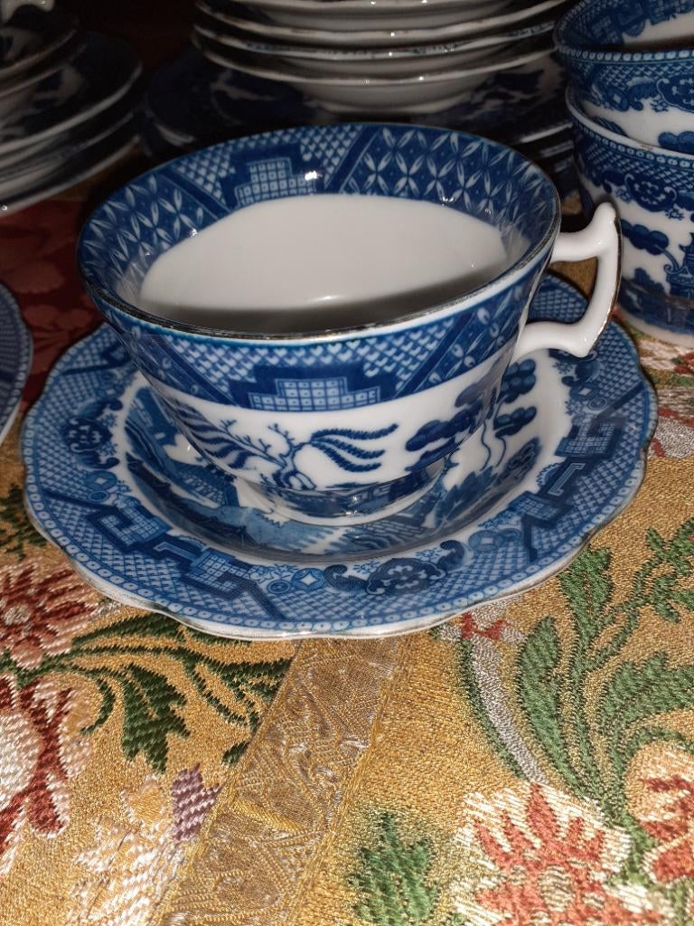 Blauw servies, Ophalen
