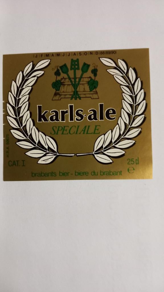 Bière Karls, étiquette (147), Enlèvement ou Envoi, Comme neuf