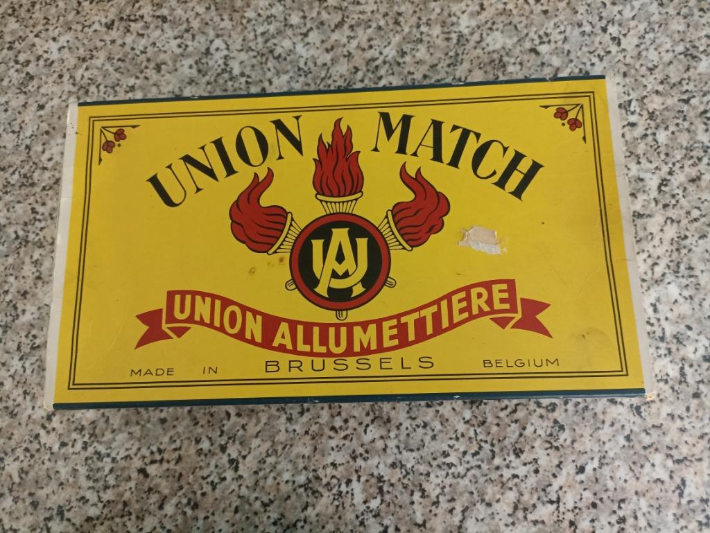 Maxi luciferdoos Union Match, Verzamelen, Ophalen of Verzenden, Gebruikt, Luciferdoosjes of -merken