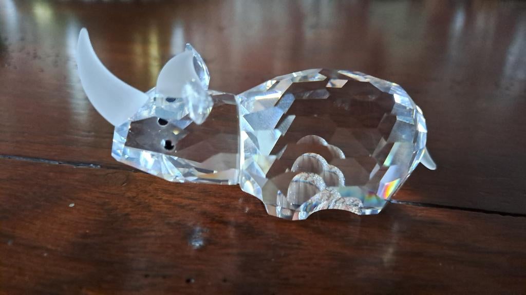 Swarovski neushoorn, Ophalen of Verzenden, Zo goed als nieuw, Figuurtje