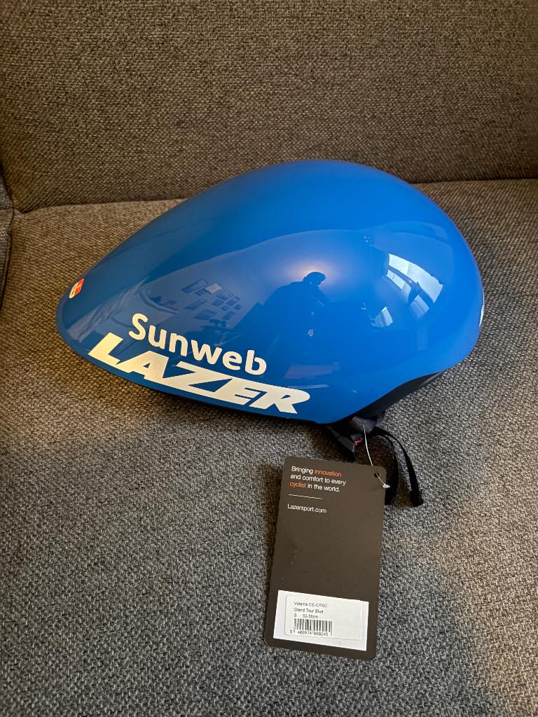Tijdrithelm lazer, Fietsen en Brommers, S, Lazer, Nieuw, Ophalen of Verzenden