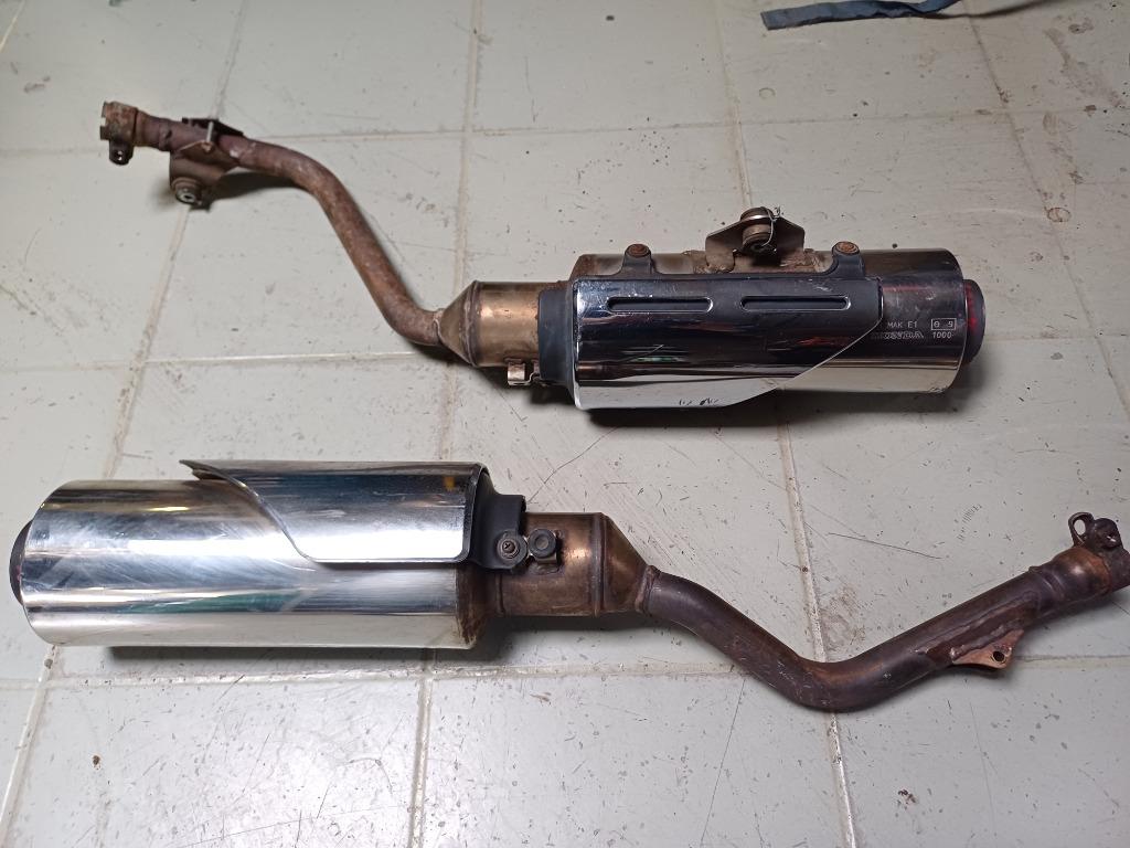 honda slr 650 set uitlaat dempers, Ophalen of Verzenden, Gebruikt