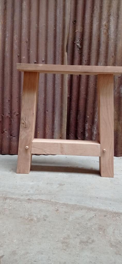 Tafelpoten eik 9x 9 dik 70 hoog 70 breed kan ook groter, Ophalen of Verzenden, Nieuw